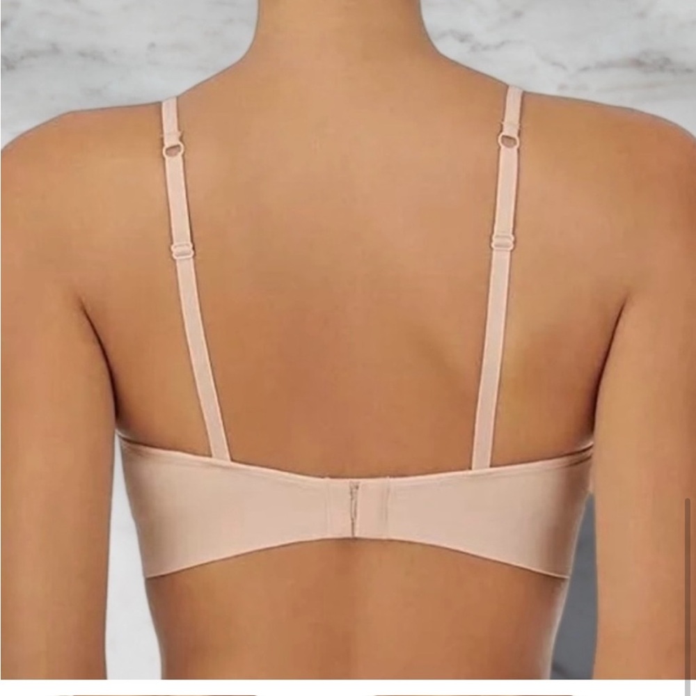 DKNY Seamless Bralette, 2 pack, brown and pink, small - Picture 4 of 5